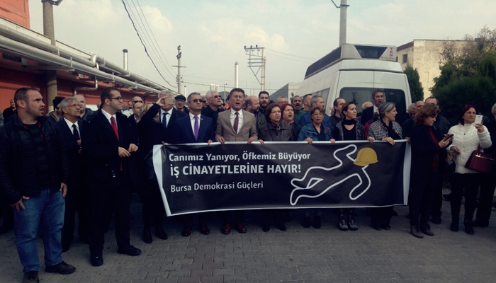 Bursa’da İş Cinayetine Karşı Protesto |SOSYALİST ALTERNATİF